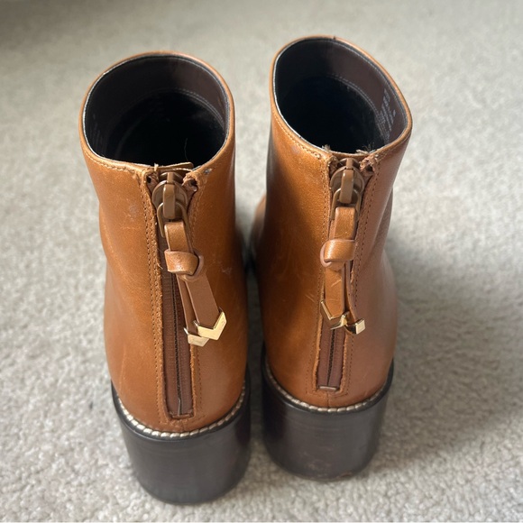 Cole Hann Zerogrand Cognac Leather Ankle Boot, size 8 - Picture 5 of 8